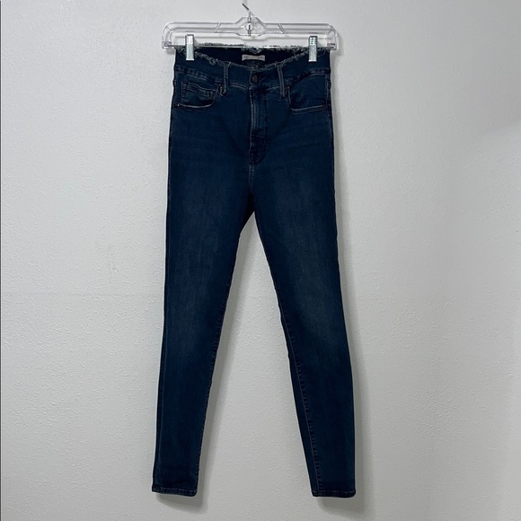 Good American Denim - Good American High Rise Dark Blue Jeans